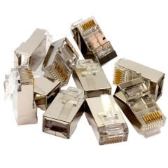 Metal Rj45 Cat6 Metal Uç 8P/8C Shıeld 100 Lü Paket Fiyat (491491)