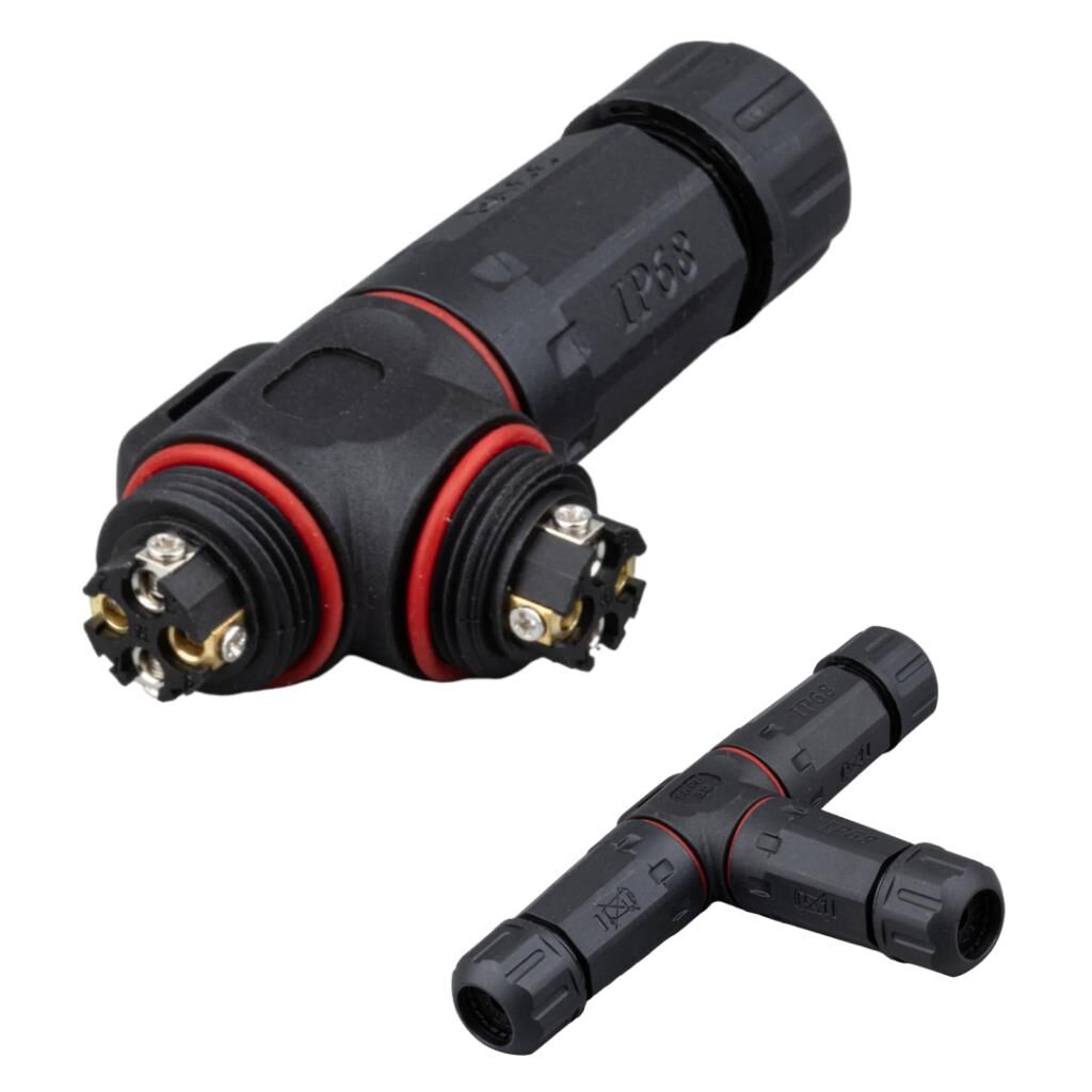4 Pin Telli 3Lü Ip68 Su Geçirmez Rj45 Konnektör (491491)