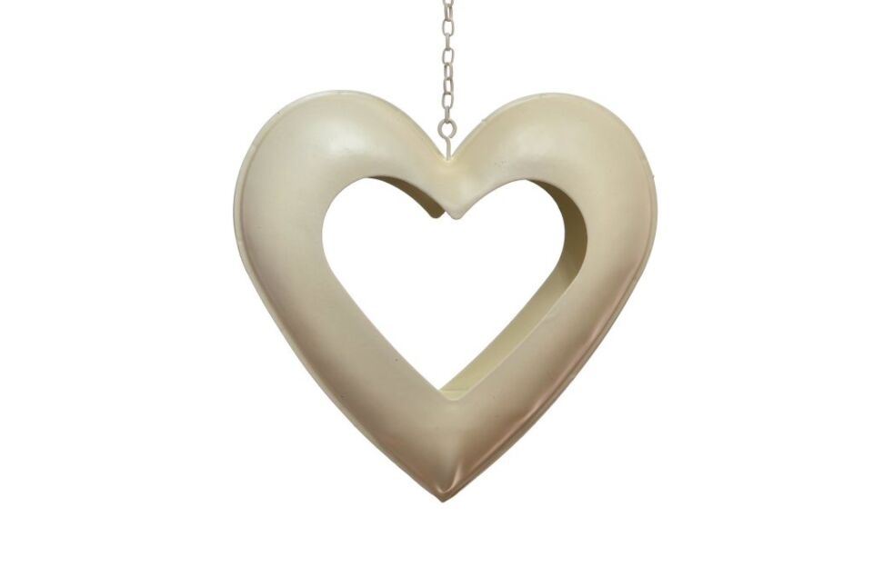 AD Decotown  Kalp Motifli Metal Mumluk Dekoratif Mum Tutucu Stand