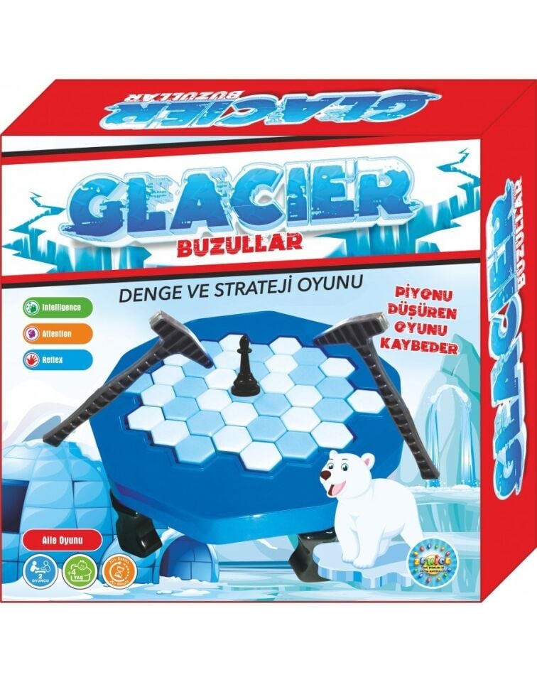 AD Glacier Buzullar Buz Kırma Tuzağı Kalesi Akıl Zeka Strateji Kutu Oyunu