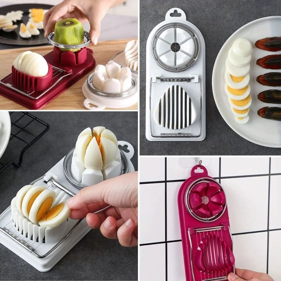 AD Çok Fonksiyonlu Eşit Yumurta ,Meyve Dilimleyici Kesici Aparat