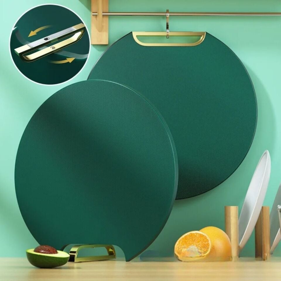 AD Mutfak Sebze,Meyve,Et,Balık,Ekmek Doğrama Kesme Tahtası Standlı Kesim Panosu