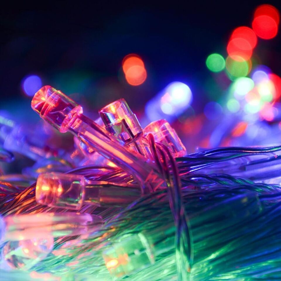 AD 10 Metre 100 Ledli 8 Fonksiyonlu Karışık Renkli RGB Led Lamba