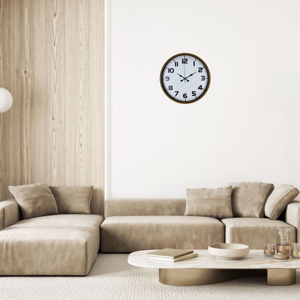 Kahverengi 36 Cm Standart Duvar Saati