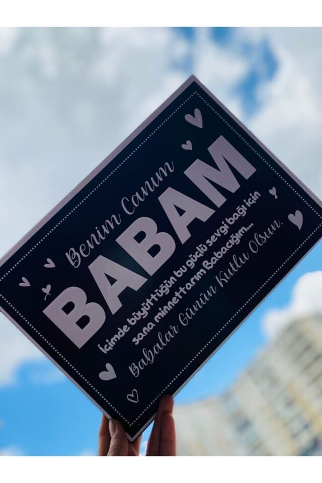 Babalar Günü Için Babam Yazılı Tablo