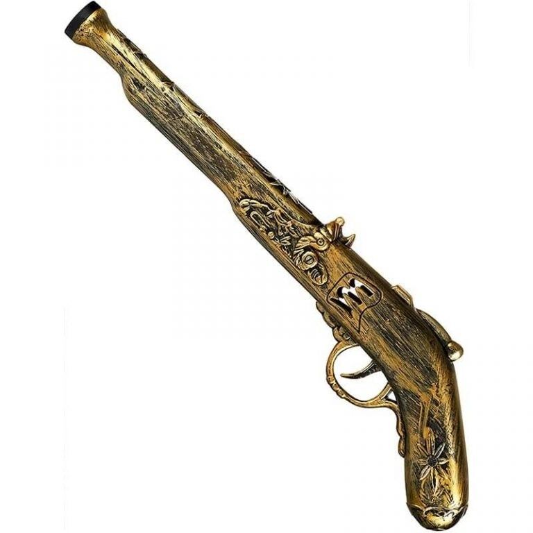 Mey İthalat® Eskitilmiş Desenli Plastik Oyuncak Korsan Tabancası 40 cm