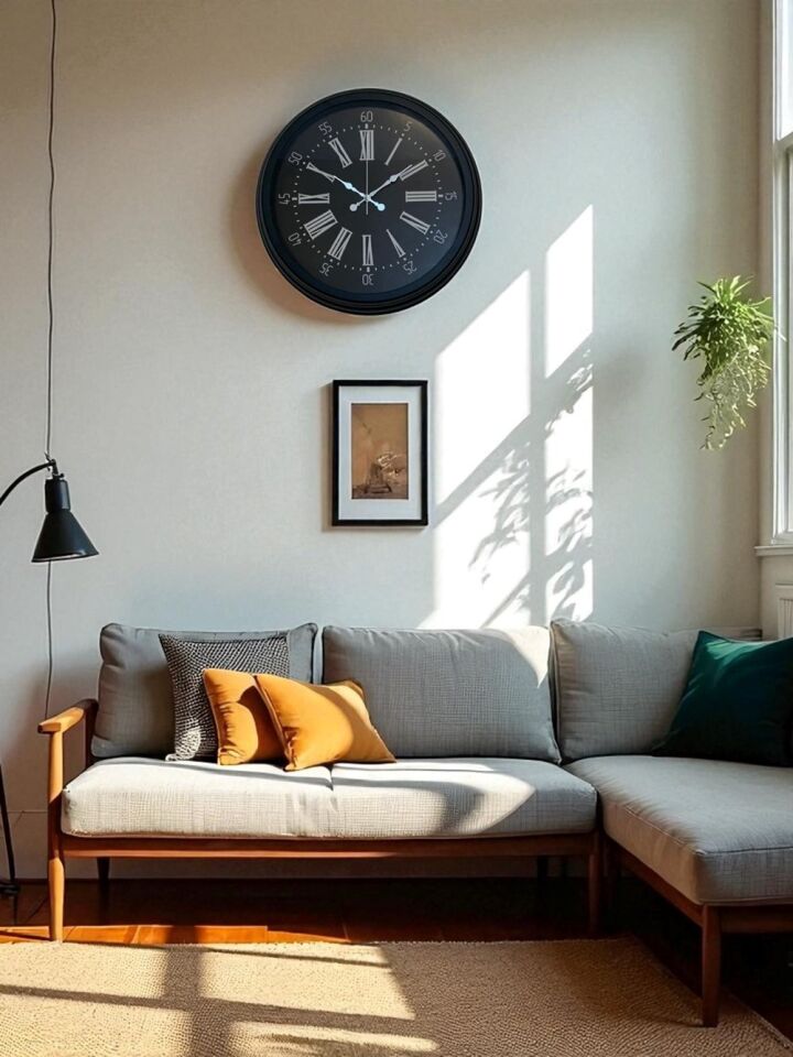 Black Noble 40 Cm Metal Modern Duvar Saati