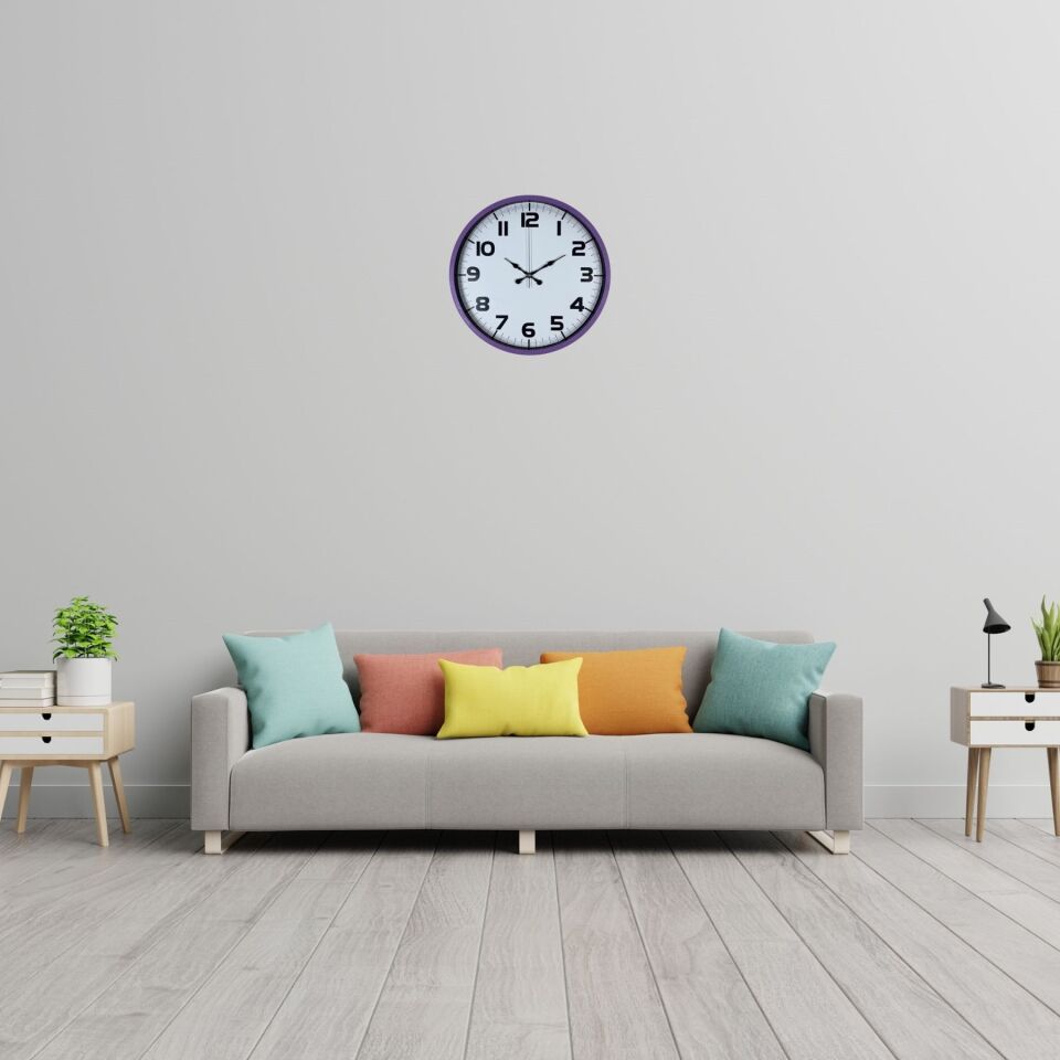 Violet Mor 36 Cm Standart Duvar Saati