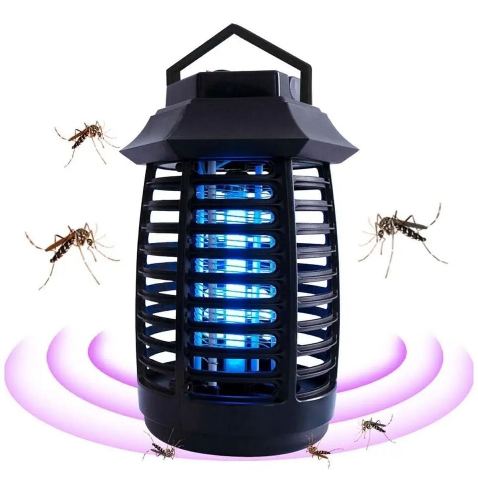 AD Tutma ve Asma Saplı Ledli Sinek Makinası 2W Sinek Öldürücü UV Mor Işıklı Aparat