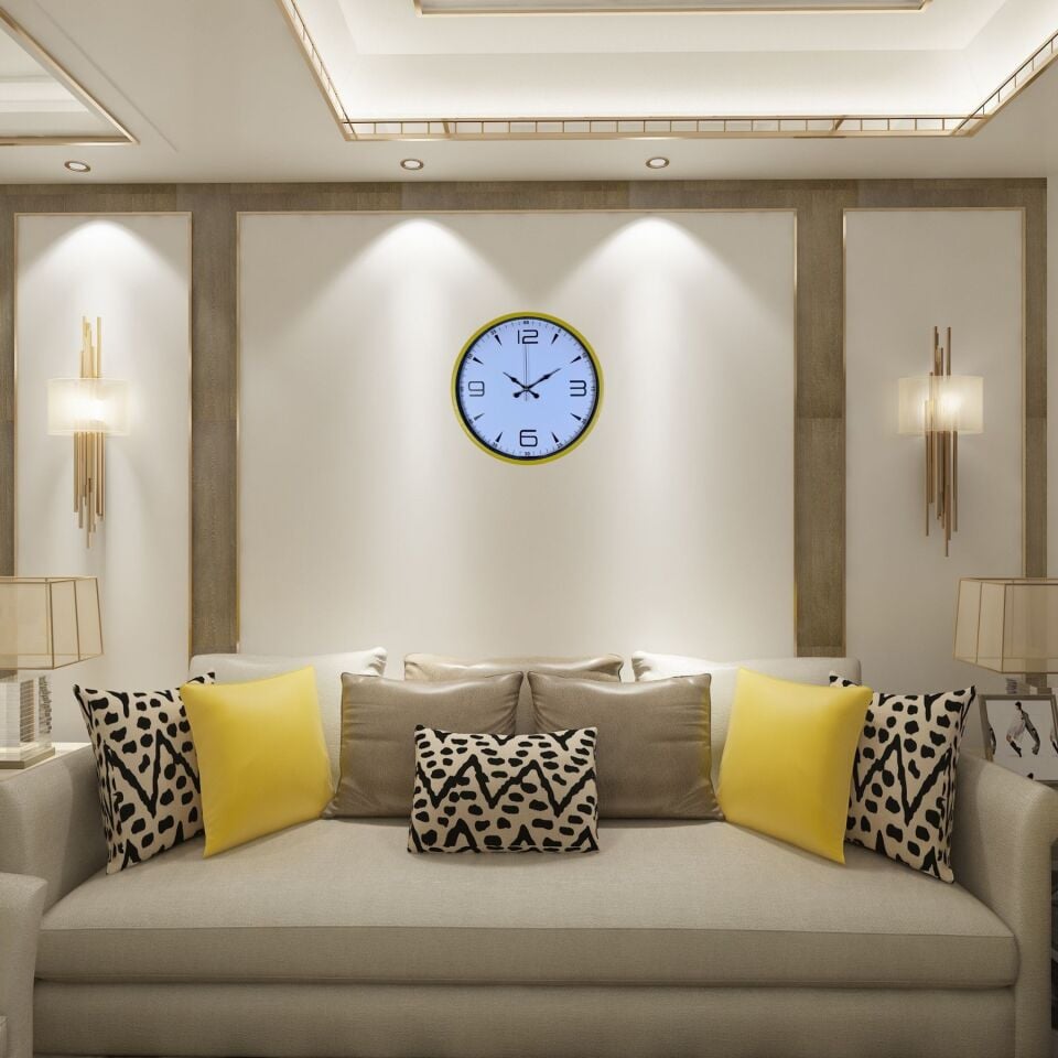 Yellow Line 36 Cm Duvar Saati