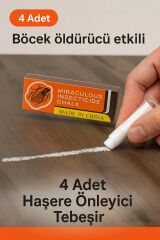 4 Adet Haşere Tebeşiri - Böcek Önleyici Tebeşir - Etkili Hamam Böceği ve Karınca Kovucu (491491)