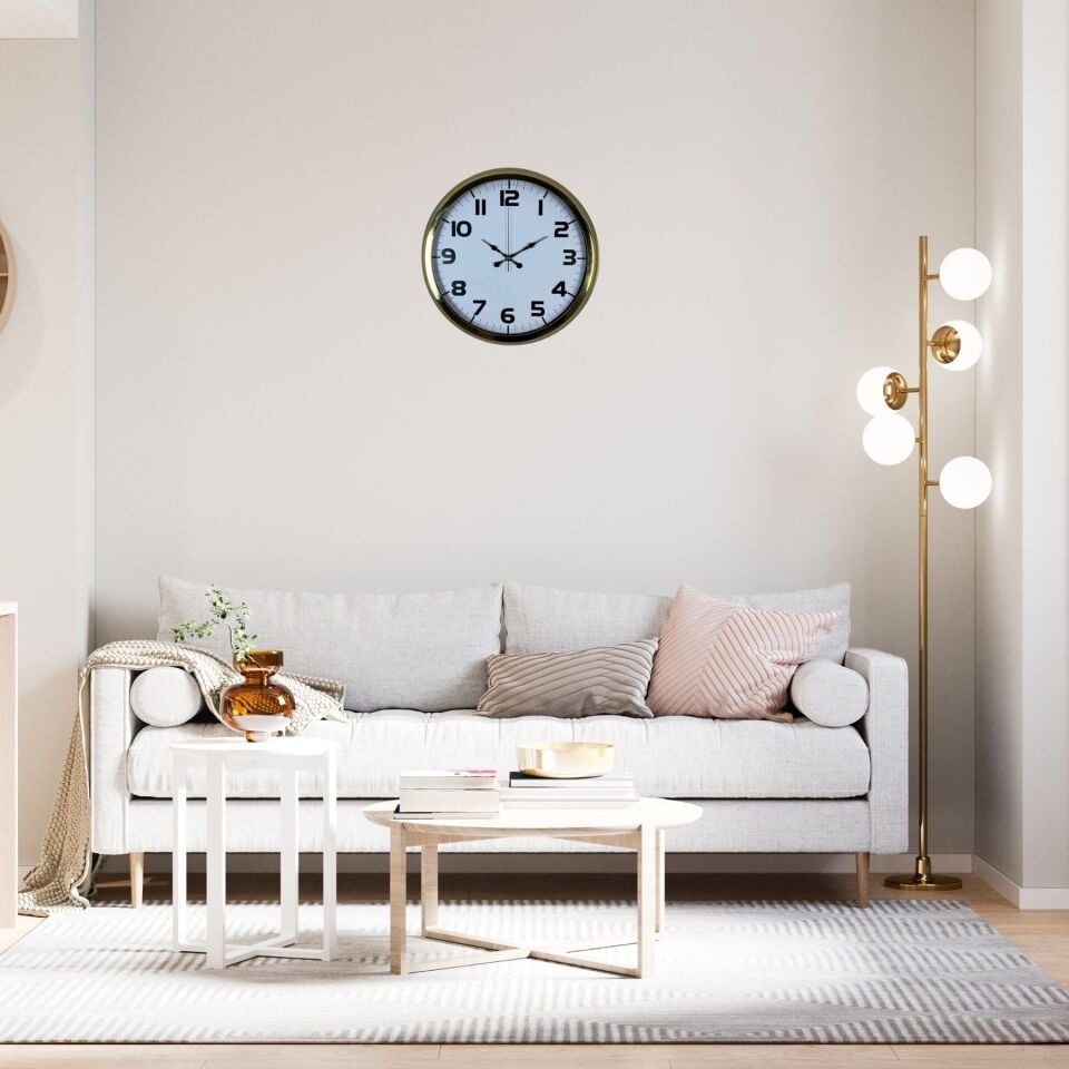 Aurelia Gold 40 Cm Metal Duvar Saati