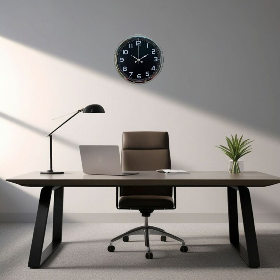 Silver Shadow 40 Cm Metal Duvar Saati