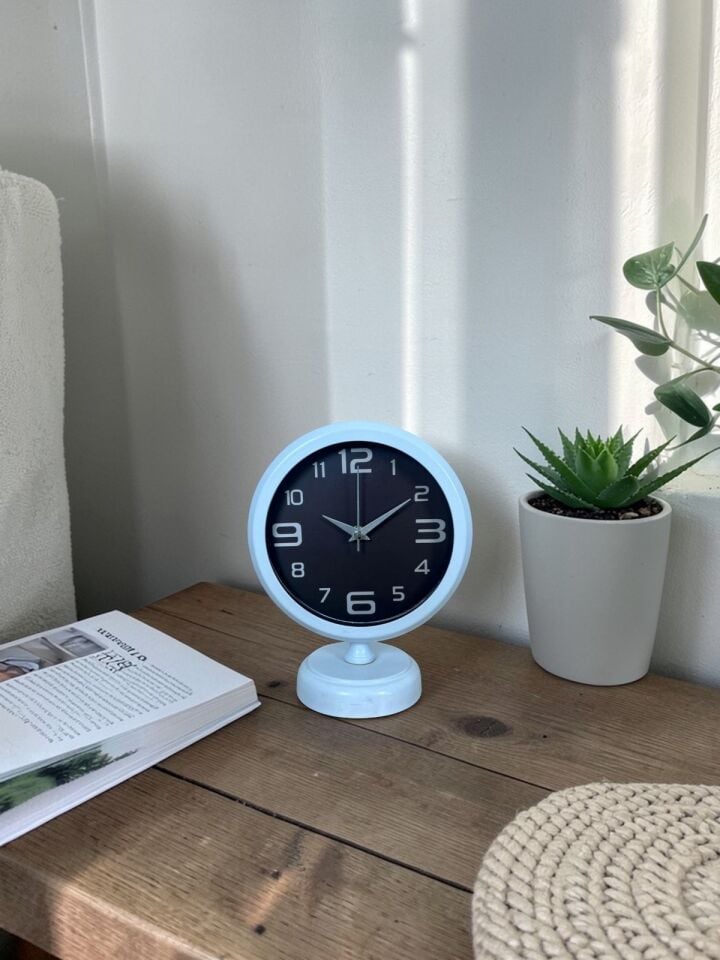 Nordic White 25 x 20 Cm Metal Masa Saati