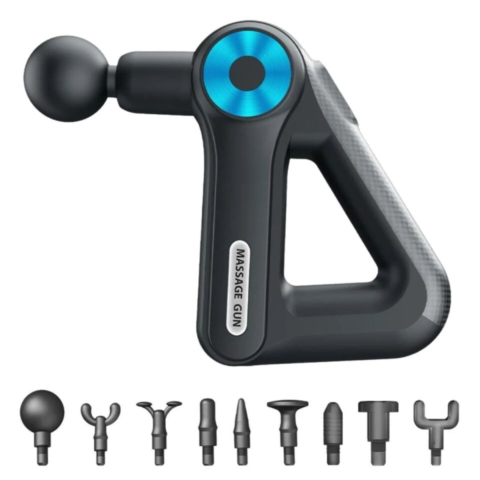 AD 12 Farklı Başlıklı Profesyonel Masaj Tabancası - Kas Gevşetici ve Yorgunluk Giderici Masaj Aleti