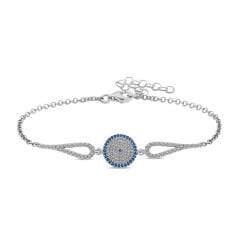 925 Ayar Gümüş Nazar Bileklik T5269 (491491)