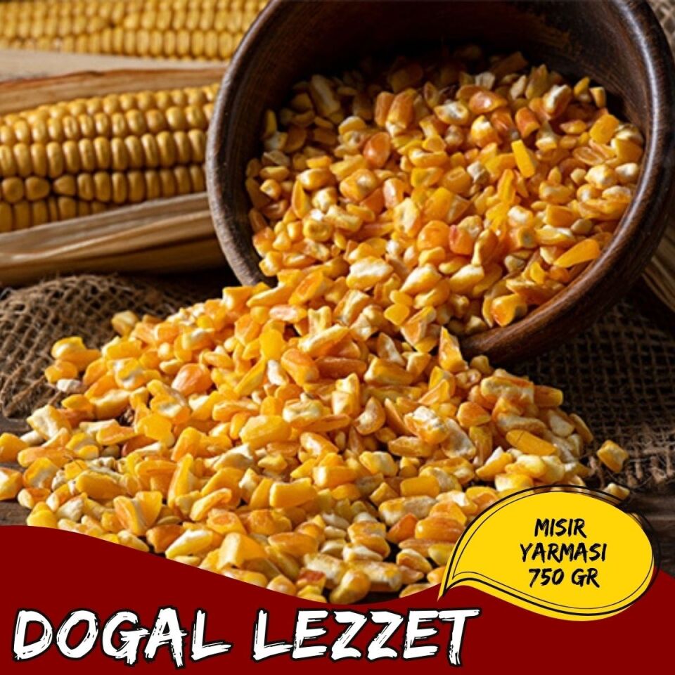 Mey İthalat® Mısır Yarması Doğal Mısır Yarması Çorbalık ve Keşkeklik Geleneksel Lezzet 750 GR