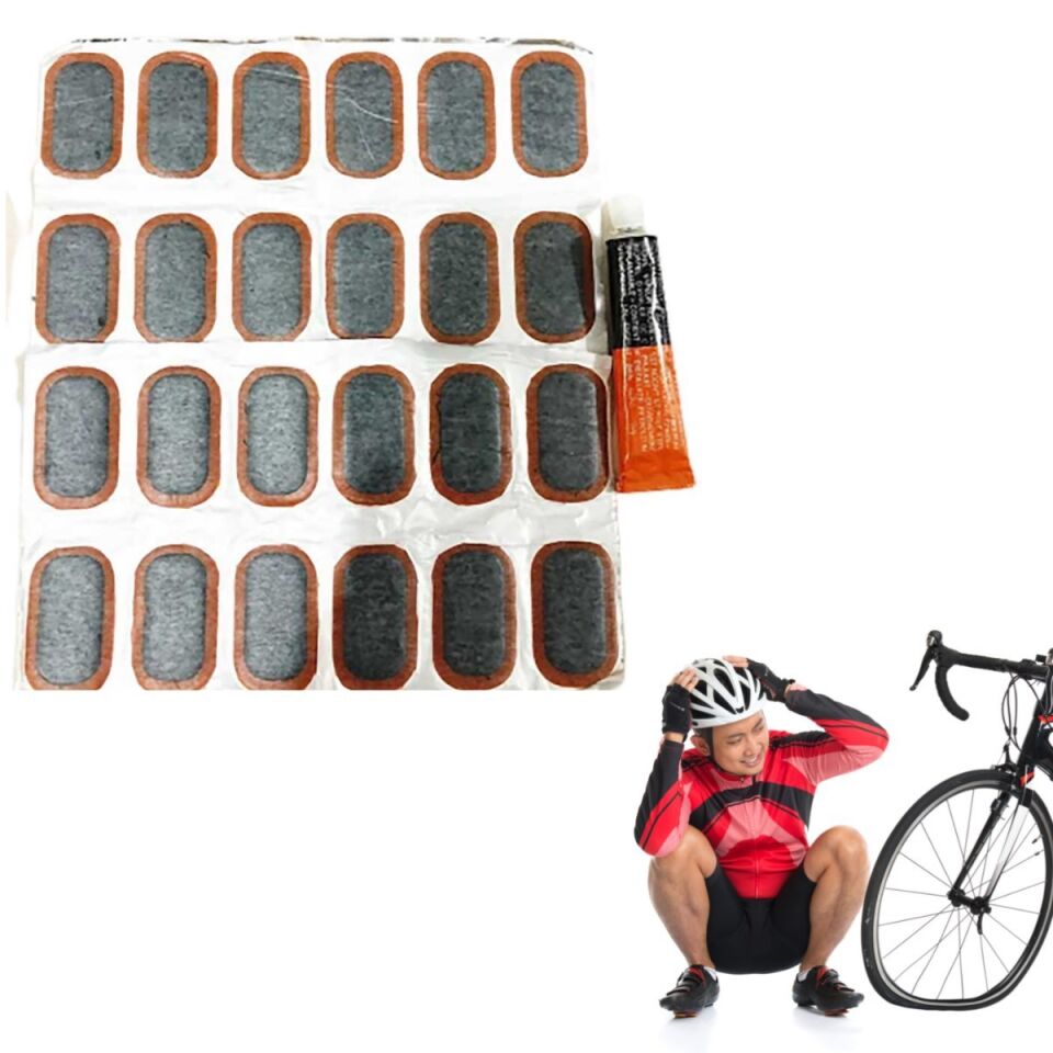 AD 24lü Bisiklet Motorsiklet İç Lastik Yaması Soğuk Yapıştırıcılı