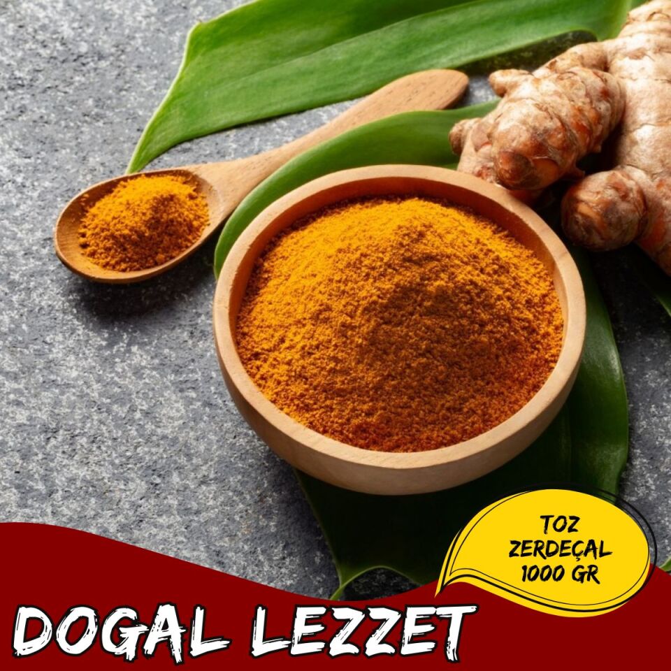 Mey İthalat® Toz Zerdeçal Doğal Öğütülmüş Zerdeçal Baharatı Yemek ve Soslar İçin 1000 GR (1KG)
