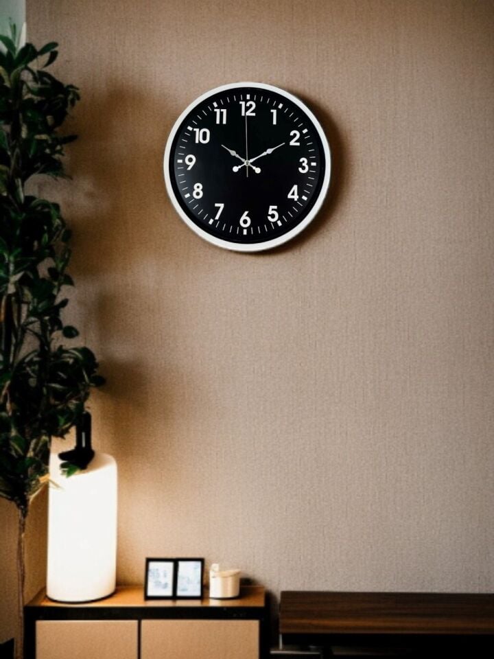 36 Cm Beyaz Dekoratif Duvar Saati