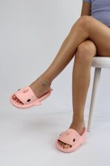 WG500 Köpekbalığı Pembe Unisex Tam Ortopedik Terlik Shark Slides