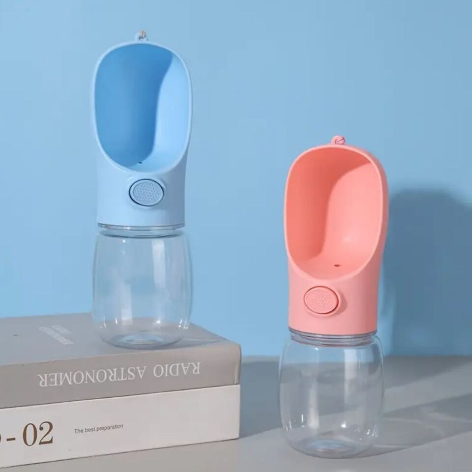 AD Taşınabilir Butonlu 350 ml Evcil Hayvan Suluğu