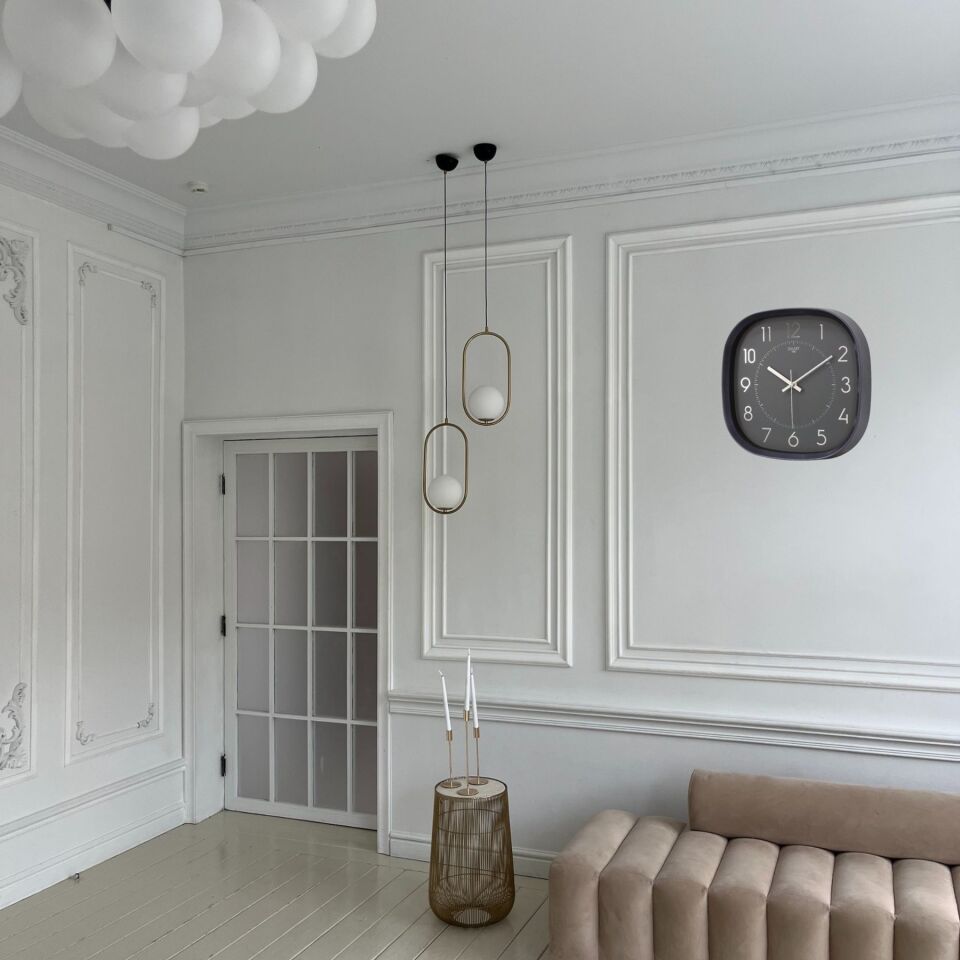 Siyah 31 Cm Dekoratif Duvar Saati