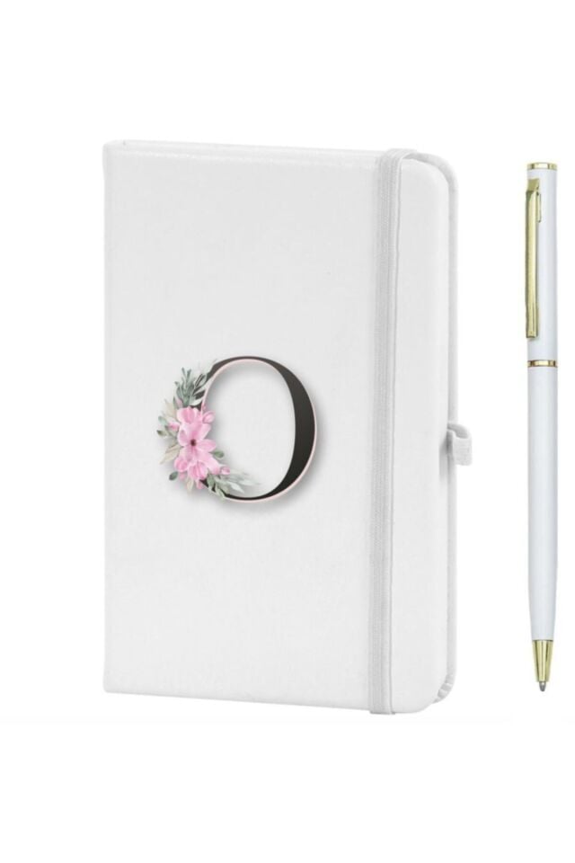 Öharfi Çiçek Desen Baskılı Defter