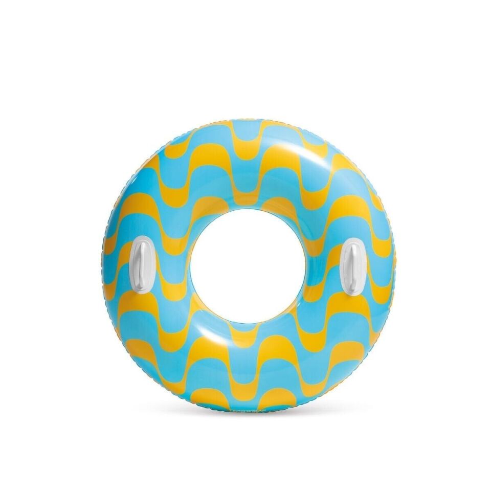 59256 Tutamaçlı Girdap Halkaları Desenli Simit 91 cm