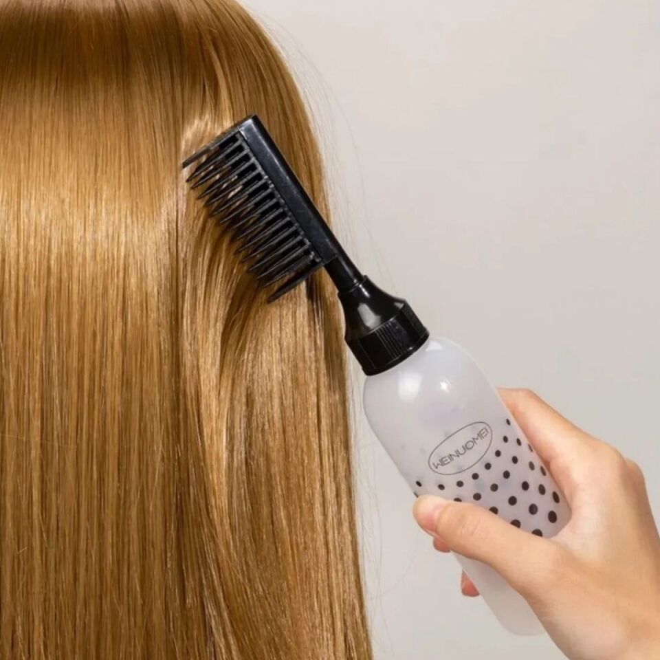 AD Saç Boyama Uygulama Fırçası Taraklı Saç Boyama Aplikatörü