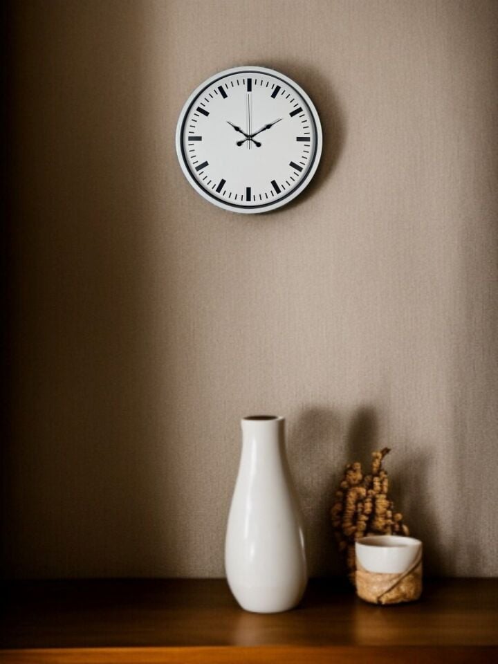 36 Cm Beyaz Standart Duvar Saati