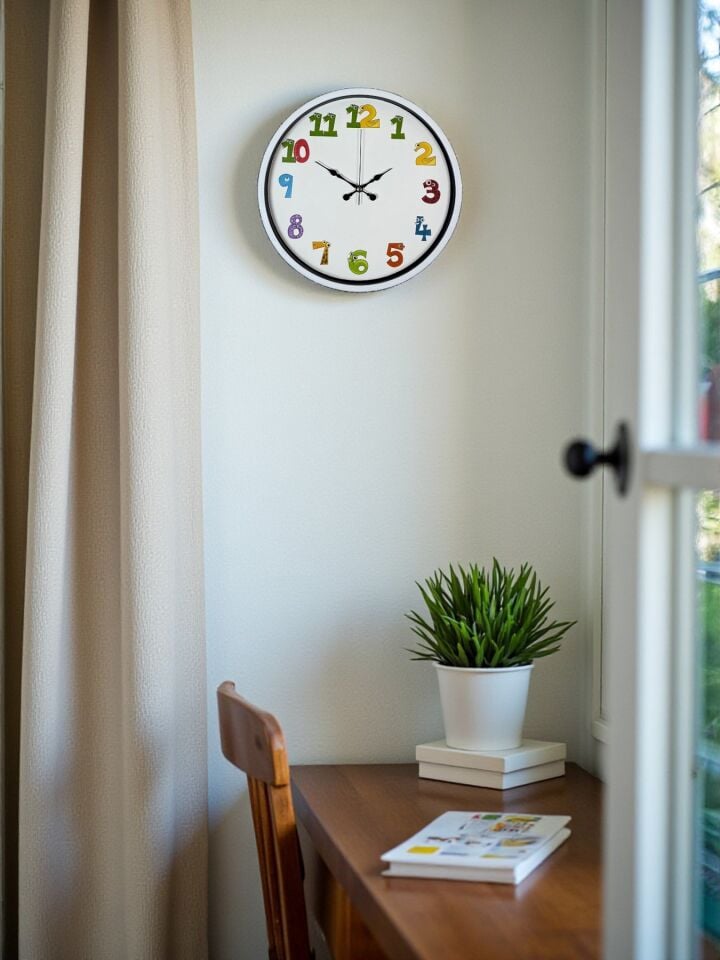 36 Cm Çocuk Odası Dekoratif Duvar Saati