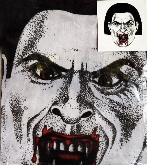 YÜZE YAPIŞAN KAFAYA TAM GEÇMELI STREÇ KANLI VAMPIR MASKE