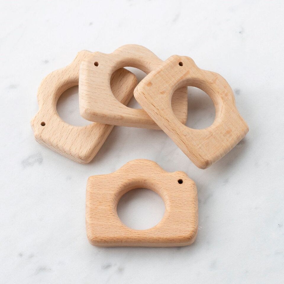 Loren 4 lü Kamera Ahşap Diş Kaşıyıcı