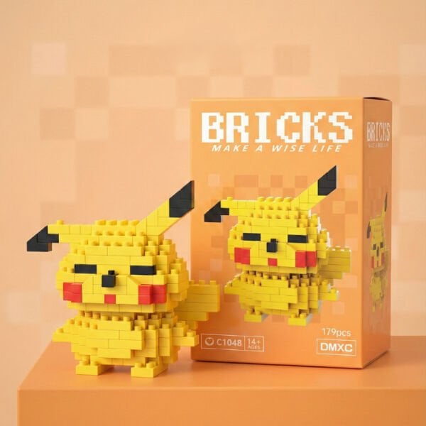 Bricks Pikachu Mini Lego Figürü