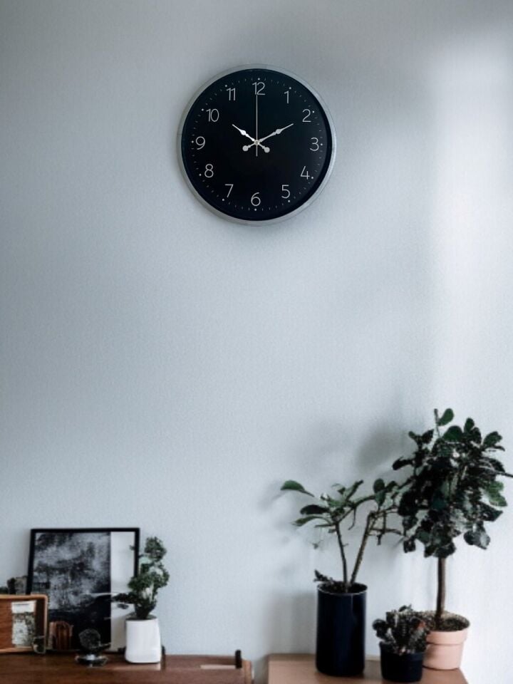 36 Cm Sade Dekoratif Duvar Saati