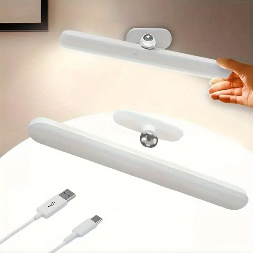 AD Dokunmatik USB İle Şarj Olabilen 27 cm Led Aydınlatma Makyaj Aynası Işığı