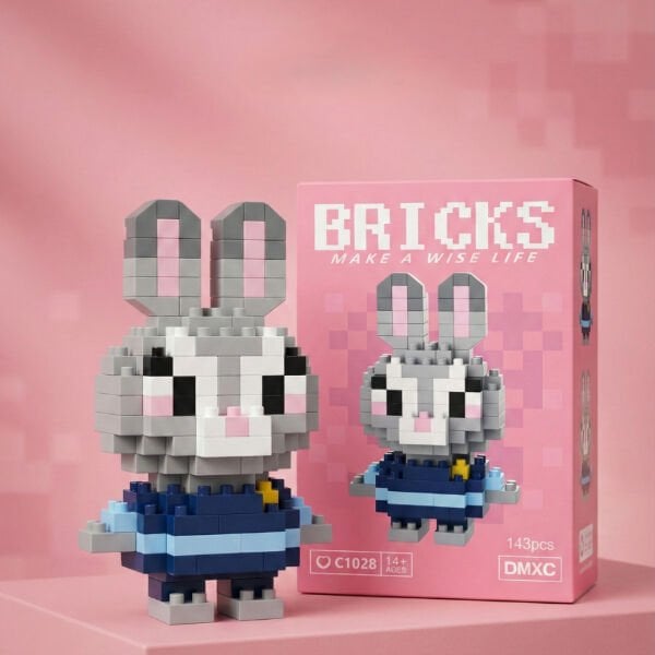 Bricks Zootropolis Judy Hopps Mini Tavşan Lego Figürü