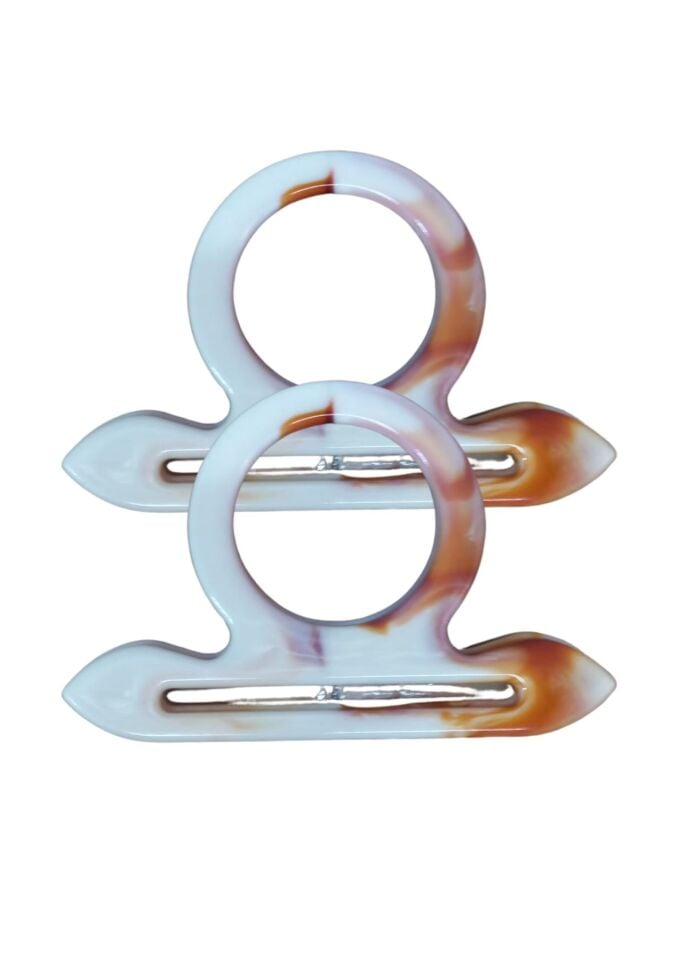 Çanta Sapı Çapa Model Kahverengi - Beyaz 18 cm