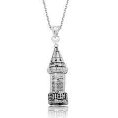 925 Ayar Gümüş Minareli Cevşen Kadın Gümüş Kolye PT2610459 (491491)