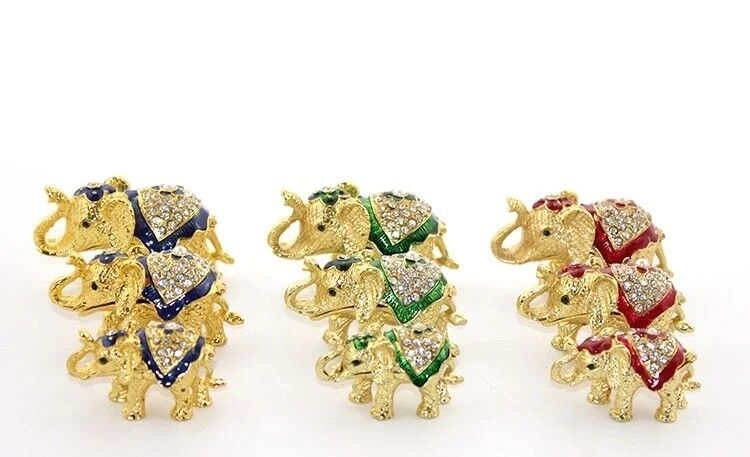 Swaroski 3'lü Fil Seti