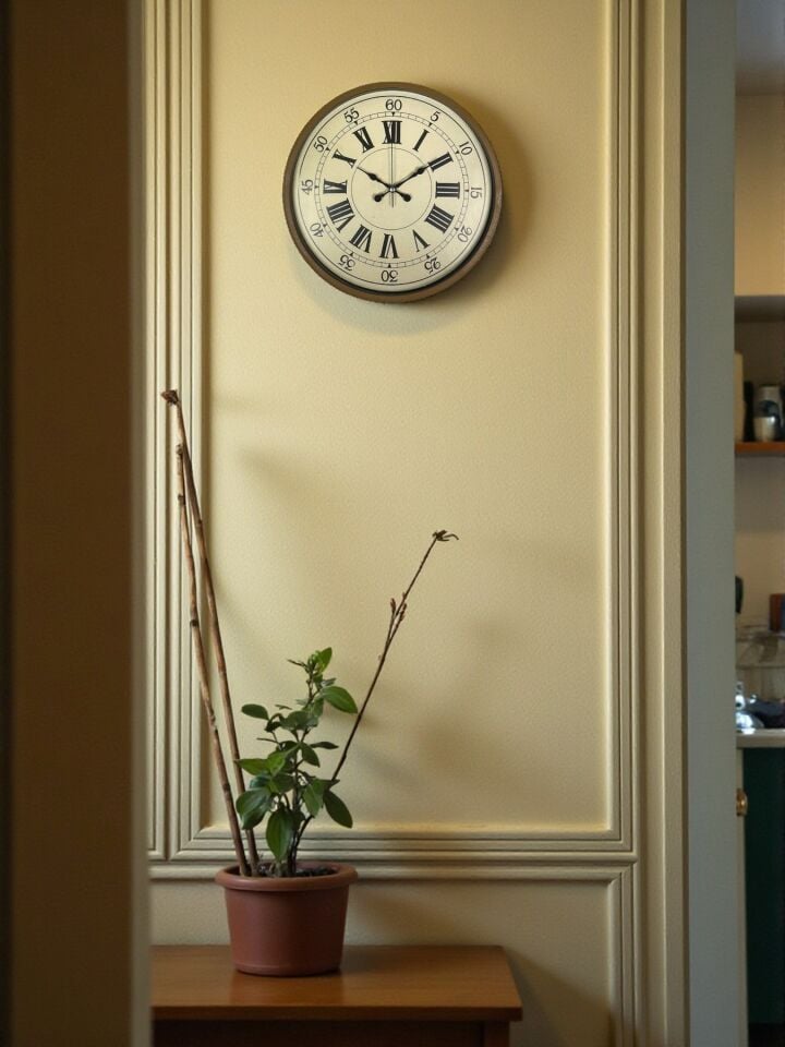 36 Cm Kahverengi Retro Duvar Saati