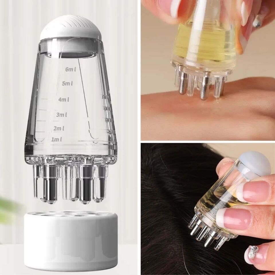 AD Mini Saç Derisi ve Cilt Bakım Serum Aplikatörü Saç Serum Şişesi