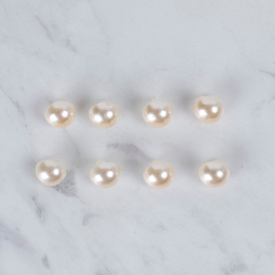 Loren Crafts 8 li Krem Düğme - 0143