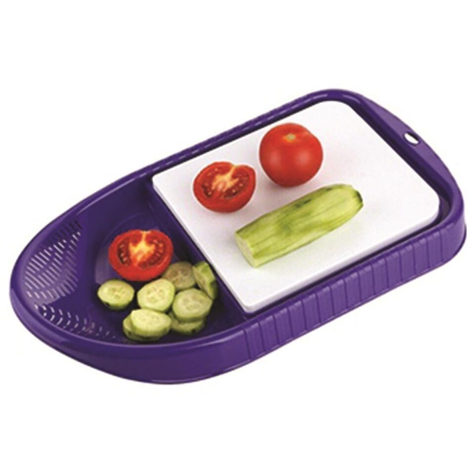 AD Pratik Çok Amaçlı Hazneli Doğrama Kesme Tahtası Kesim Panosu