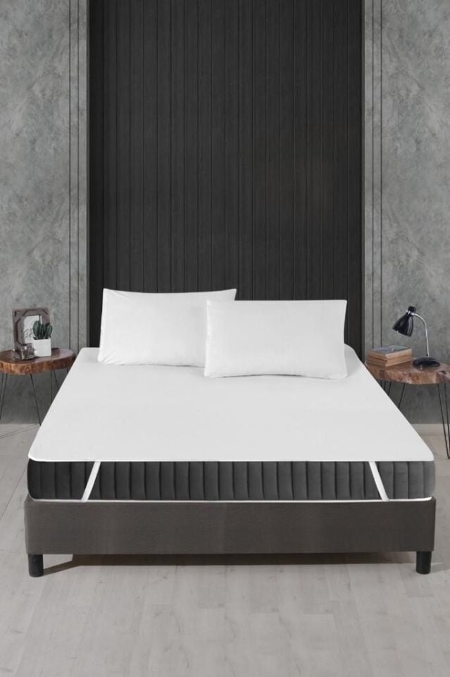 Alez Pamuklu Dört Köşe Lastik Yatak Koruyucu 160*200 cm