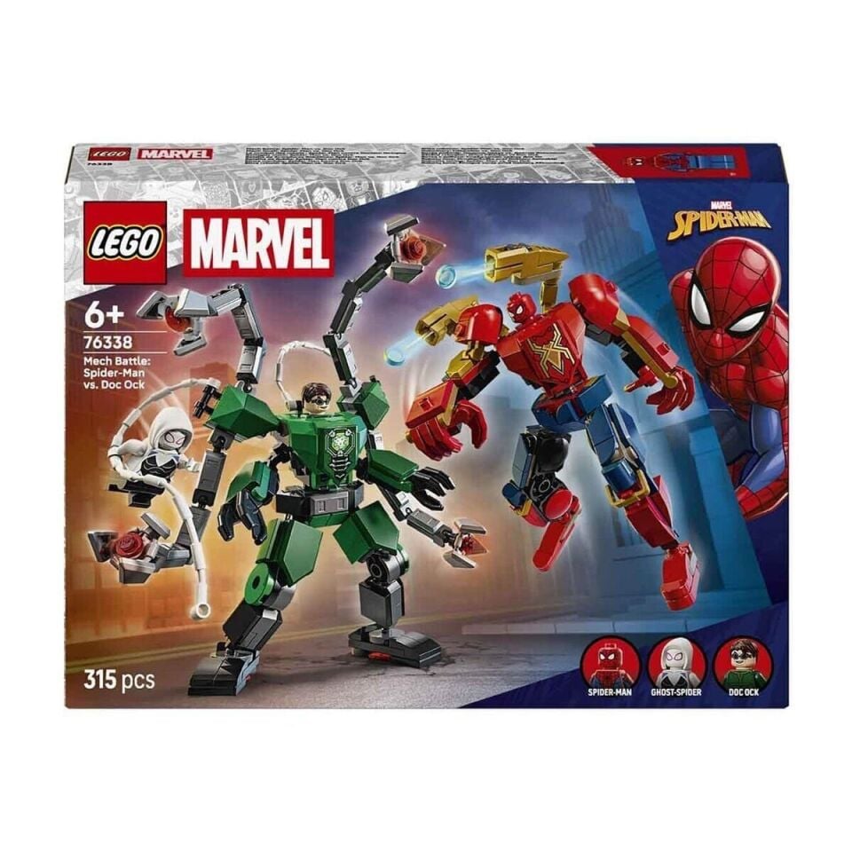 76338 Lego Marvel Robot Savaşı: Spider-Man, Doktor Oktopusa Karşı 315 parça +6 y