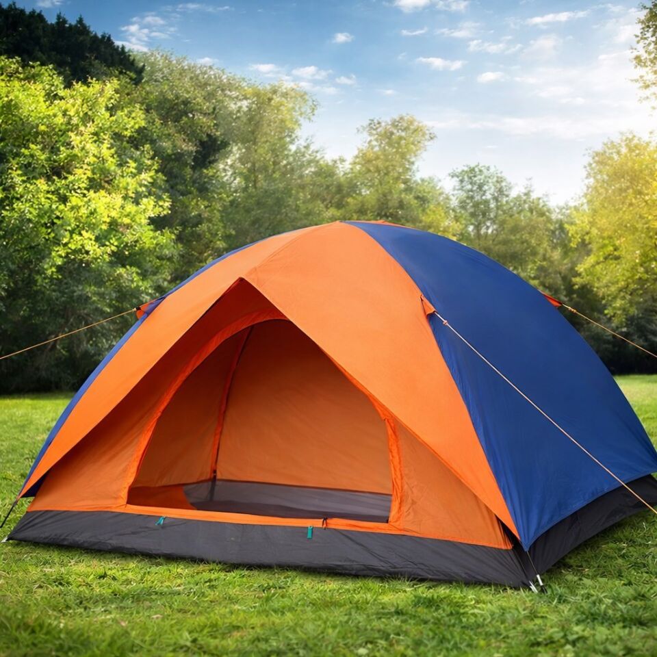 AD 4 Kişilik Manuel Kurulum Gölgelikli Kamp Çadırı – Aile, Doğa, Piknik ve Outdoor 200x200x135 cm