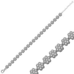 ​925 Ayar Gümüş Çiçek Bileklik T3879 (491491)