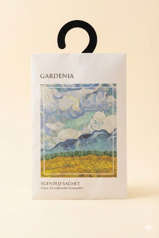 sonx GARDENİA  Dolap ve Çekmece Kokusu –1 ADET Askılı Koku Poşeti,  Uzun Ömürlü Koku